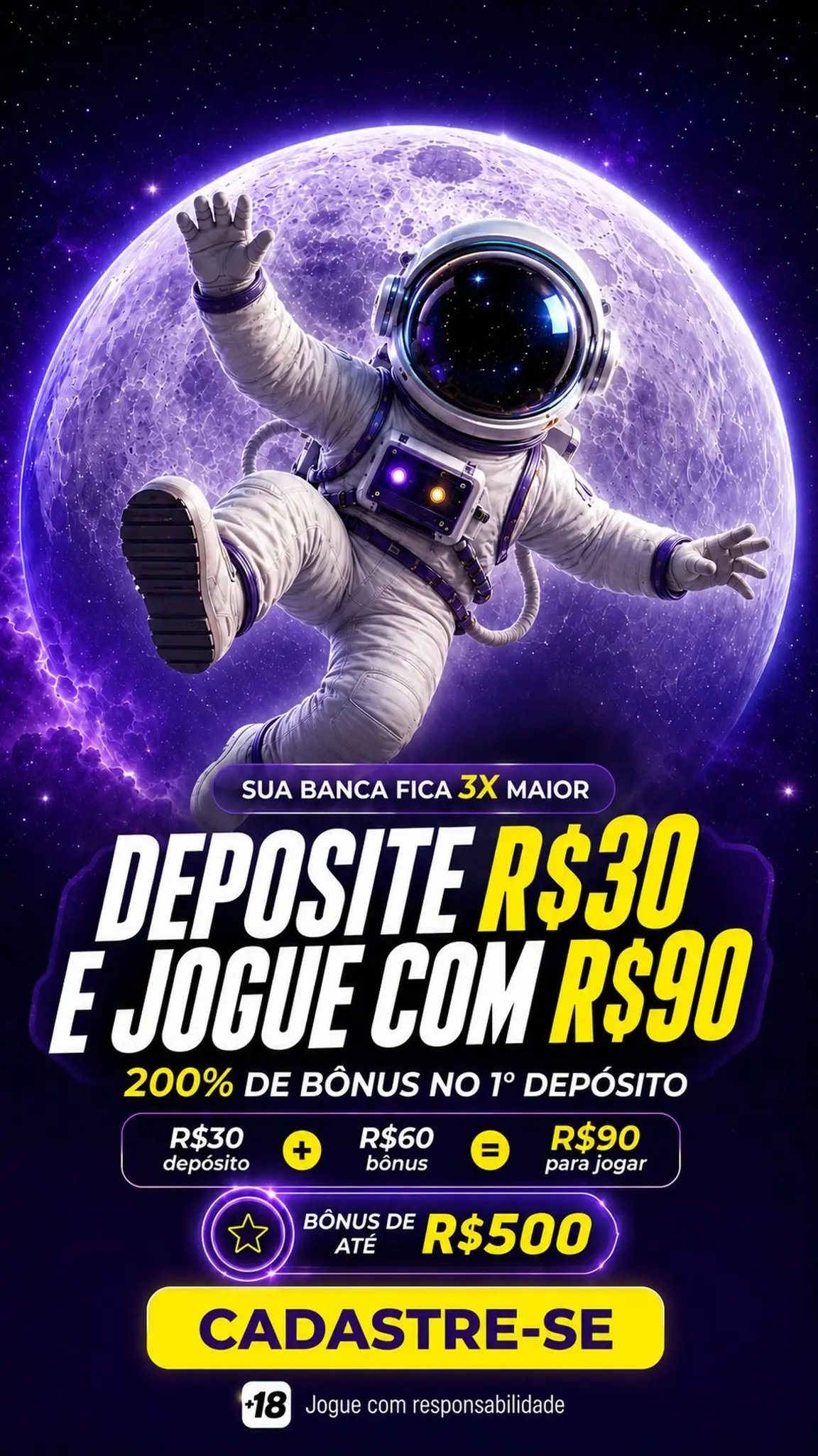 Criativo 1 — Astronauta Depósito R$30